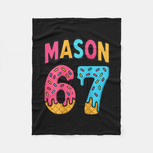 Mason 67 Eiscreme Meme Lustig Sechs Sieben (auf Ck Fleecedecke (Vorderseite)