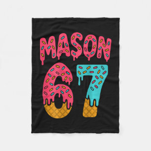 Mason 67 Eiscreme Meme Lustig Sechs Sieben (auf Ck Fleecedecke