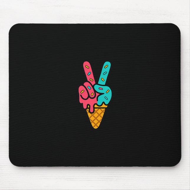 Mason 67 Eiscreme Meme Lustig Sechs Sieben Männer  Mousepad (Vorne)
