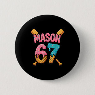 Mason 67 Eiscreme-Tropf-Baseball Button