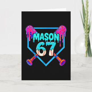 Mason 67 Funny Ice Cream Drip Sell Meme Design  Karte