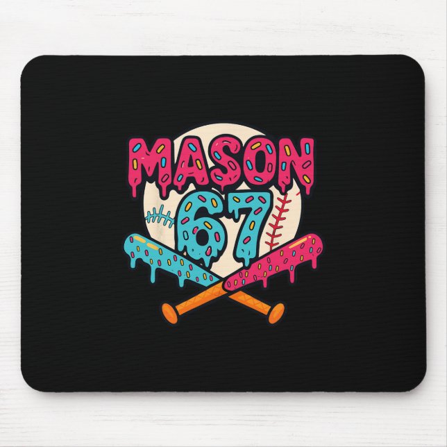 Mason 67 Funny Ice Cream Drip Sell Meme Graphics 1 Mousepad (Vorne)