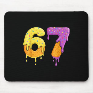 Mason 67 Ice Cream Drip Meme Sechs Sieben Lustig  Mousepad