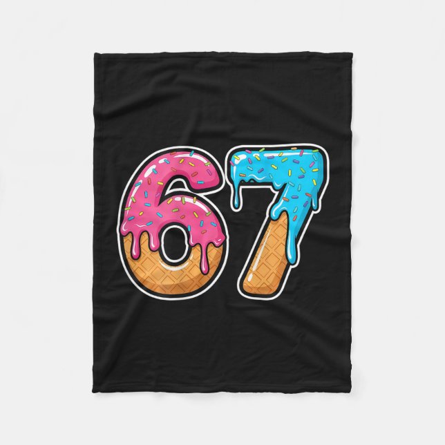 Mason 67 Ice Cream Drip Meme Six Seven Funny (on C Fleecedecke (Vorderseite)