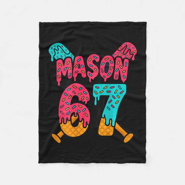 Mason 67 Lustiges Eis-Drip-Sell-Meme-Design 1  Fleecedecke (Vorderseite)