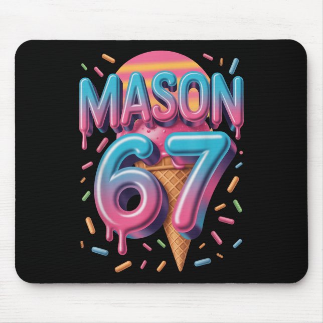 Mason 67 Meme Eiscreme Bysebyll Tropf _1  Mousepad (Vorne)