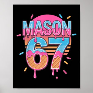 Mason 67 Meme Eiscreme Bysebyll Tropf Poster