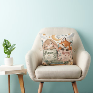 Mason Avery Bunny Fox Geschwister Kissen