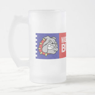 Mason Bulldogs #2 Mattglas Bierglas