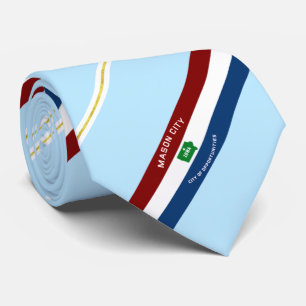 Mason City (Iowa) Stadtflagge Neck Tie Krawatte