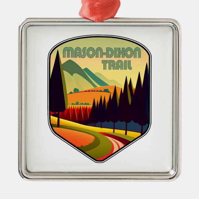 Mason-Dixon Trail Colors Ornament Aus Metall (Vorne)