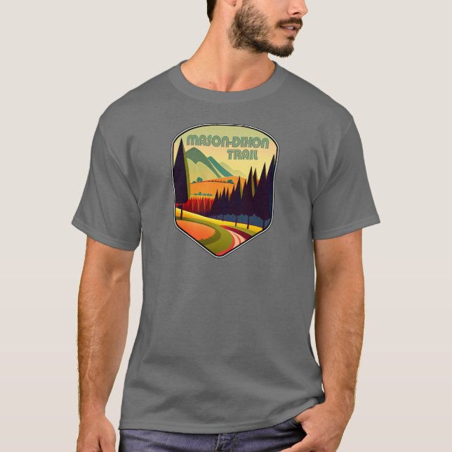 Mason-Dixon-Trail-Farben T-Shirt (Vorderseite)