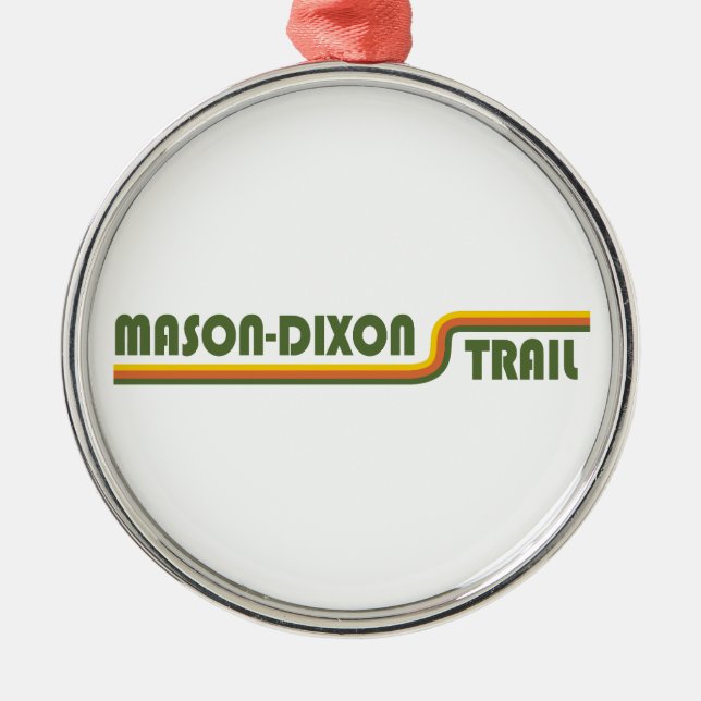 Mason-Dixon Trail Ornament Aus Metall (Vorne)