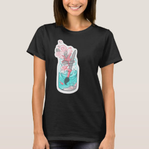 Mason-Glas süße Ozean-Pinsel T-Shirt