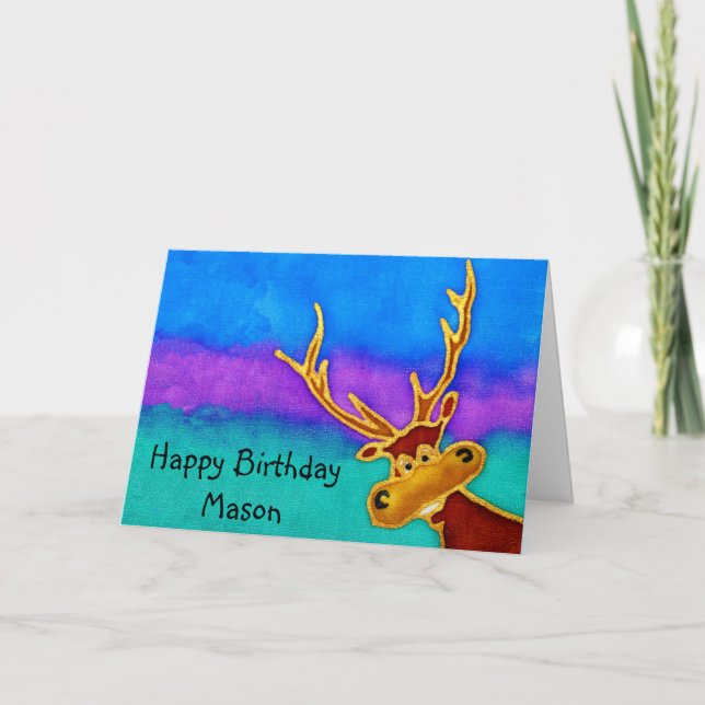 Mason, Glückliche Geburtstagskarte albern Karte (Vorderseite)