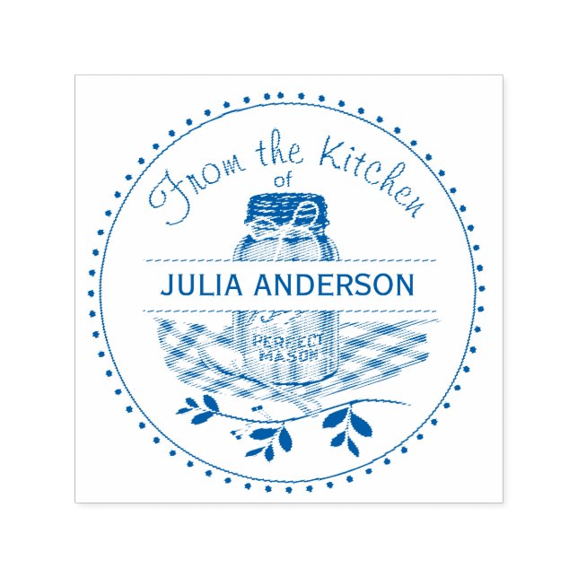 Mason Jar aus der Küche Permastempel (Design)