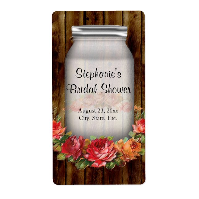 Mason Jar Blume Wreath Brautparty (Vorne)