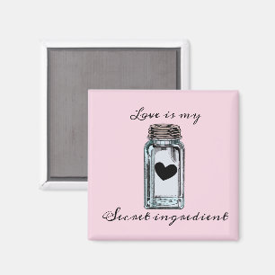 Mason Jar Canning Liebe ist mein geheimer Bestandt Magnet
