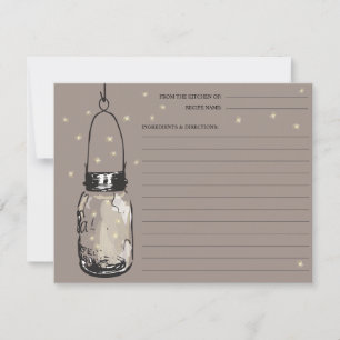 Mason Jar & Fireflies Rezept Card
