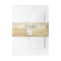 Mason Jar Gipskraut String Lights Rustikales Holz