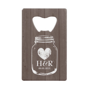 Mason jar Kreditkartenflasche Öffnung Gastgeschenk Kreditkartenflaschenöffner