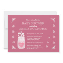 Mason Jar Kreidetafel Rustikale Babyparty A01E