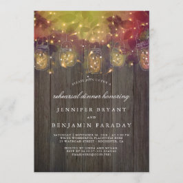 Mason Jar Lights Rustikales Probe Dinner Einladung