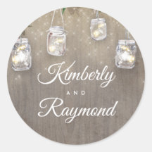 Mason Jar Lights Rustische Hochzeit