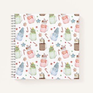 Mason Jar Milkshakes Candy Canes Weihnachts Rezept Notizbuch