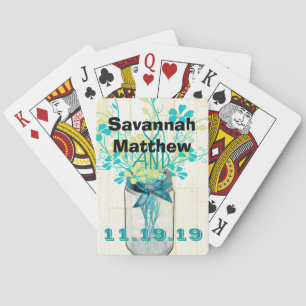 Mason Jar Personalisierte Geschenke für Hochzeitsk Spielkarten