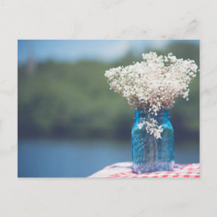 Mason Jar Postcard Postkarte