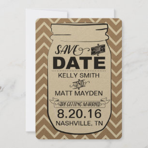 Mason Jar Save the Date