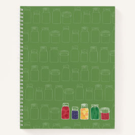 Mason Jar Spiral Notebook Canning Jars Notizbuch