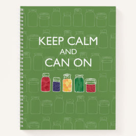 Mason Jar Spiral Notebook Canning Journal Notizbuch