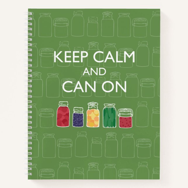 Mason Jar Spiral Notebook Canning Journal Notizbuch (Vorderseite)