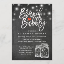 Mason Jar String Lights Chalkboard Brunch & Bubbly