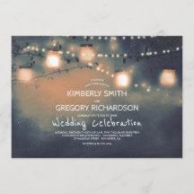 Mason Jar String Lights Starry Night Wedding