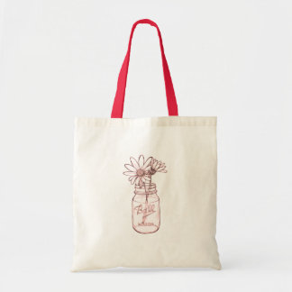 Mason Jar Tote Bag Tragetasche
