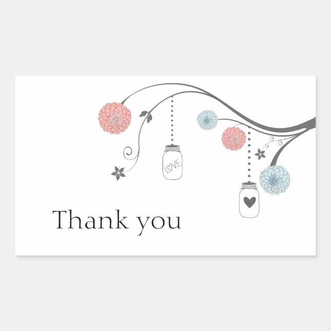 Mason Jar Tree Stickers (Vorderseite)