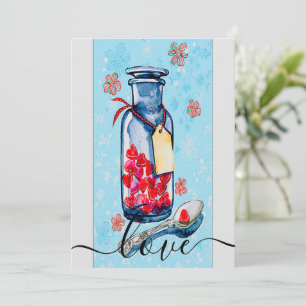 Mason Jar von der Liebe Feiertagskarte
