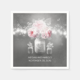 Mason Jar Wedding Serviette