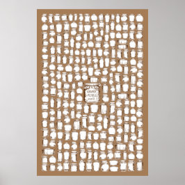 Mason Jars - 250 Signature Guest Book Alternative Poster