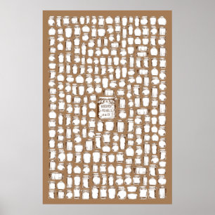 Mason Jars - 250 Signature Guest Book Alternative Poster