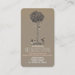 Mason Jars Business Cards Visitenkarte