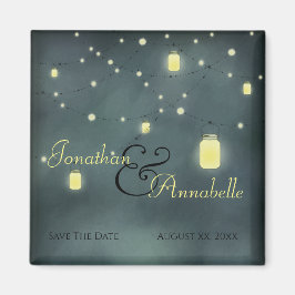 Mason Jars Sommernacht Save the Date Magnet