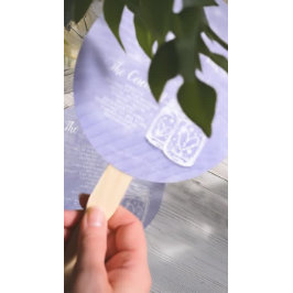 Mason Jars String Lights Hochzeitsprogramm Fächer