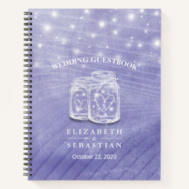 Mason Jars String Lights Wedding Guest Notizbuch