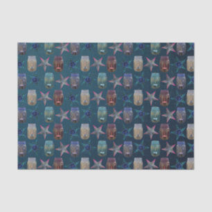 Mason Jars und Bohemisch Stars Muster Seidenpapier