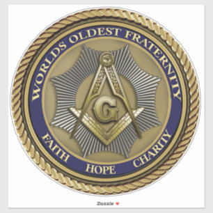 Mason Logo Masonic Order Original Aufkleber