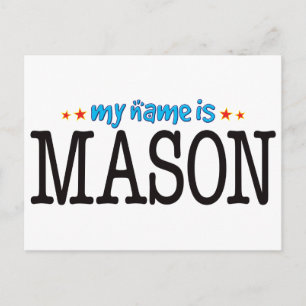 Mason Name Postkarte